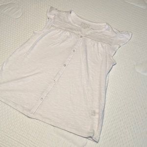 Ruffle Cap Sleeve Top